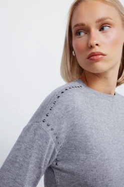 Springfield T-Shirts-T-shirt com corte malha cinzento