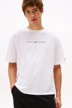 Tommy Jeans T-Shirts-T-shirt com estampa de logo branco