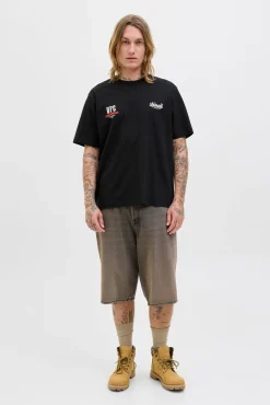 Jack & Jones T-Shirts-T-shirt com estampa nas costas preto