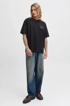 Jack & Jones T-Shirts-T-shirt com estampa traseira preto