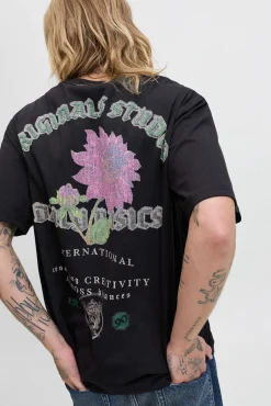 Jack & Jones T-Shirts-T-shirt com estampa traseira preto