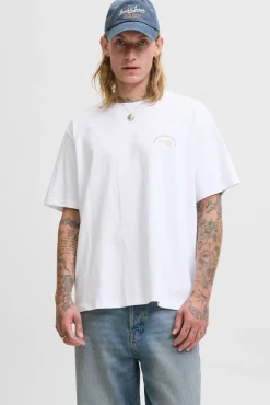 Jack & Jones T-Shirts-T-shirt com estampa traseira branco