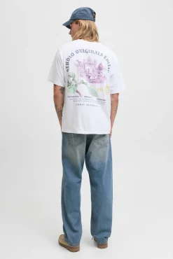 Jack & Jones T-Shirts-T-shirt com estampa traseira branco