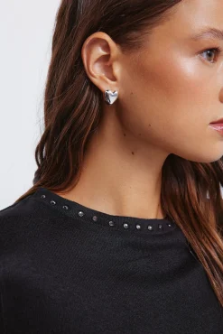 Springfield T-Shirts-T-shirt com gola preto