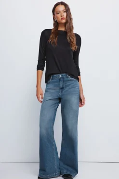 Springfield T-Shirts-T-shirt com gola preto