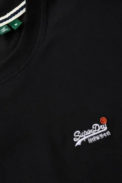 Superdry T-Shirts-T-shirt com logo da preto