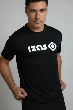 Izas T-Shirts-T-shirt com logo grande de Laredo preto