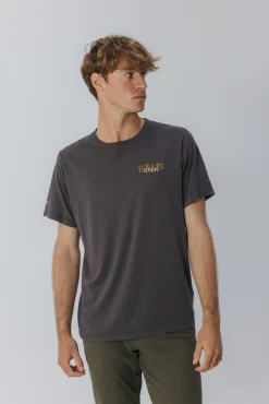 elPulpo T-Shirts-T-shirt com logo trançado Cinzento