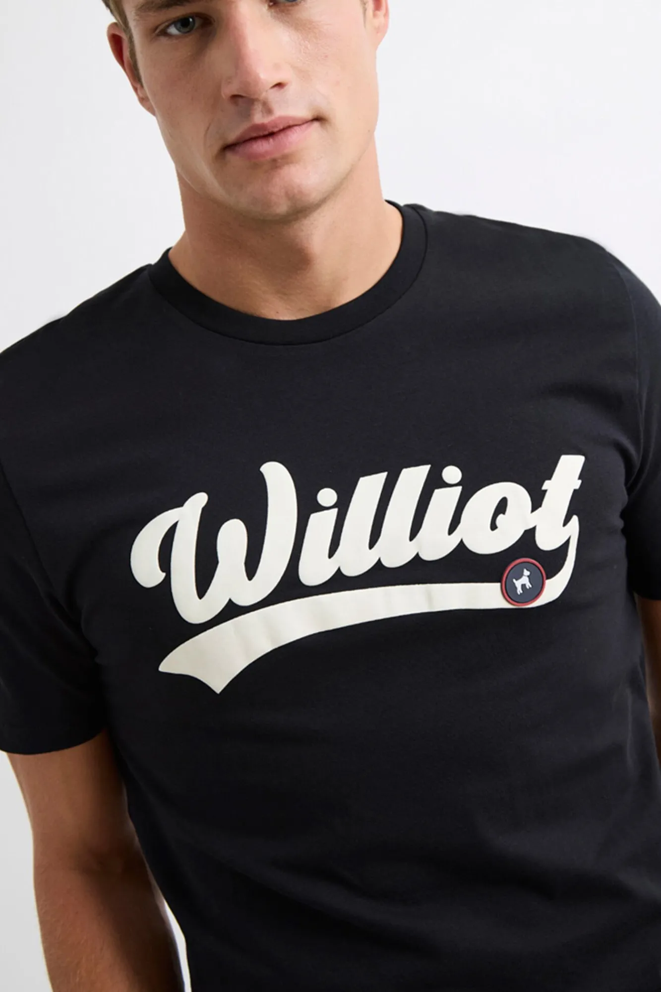 Williot T-Shirts-T-shirt com logo vintage Preto