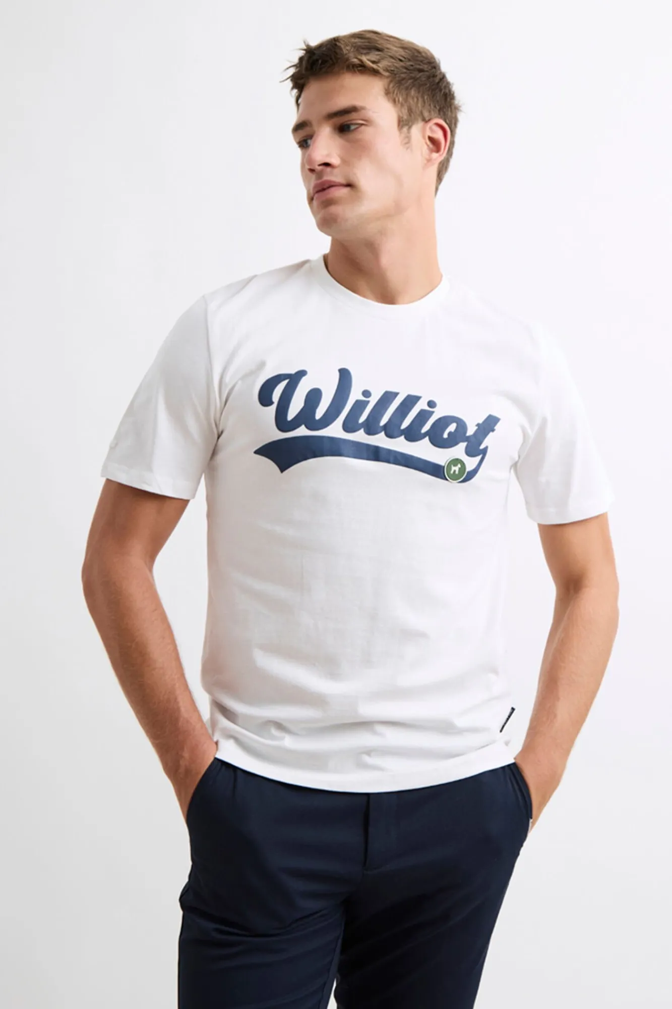 Williot T-Shirts-T-shirt com logo vintage Branco