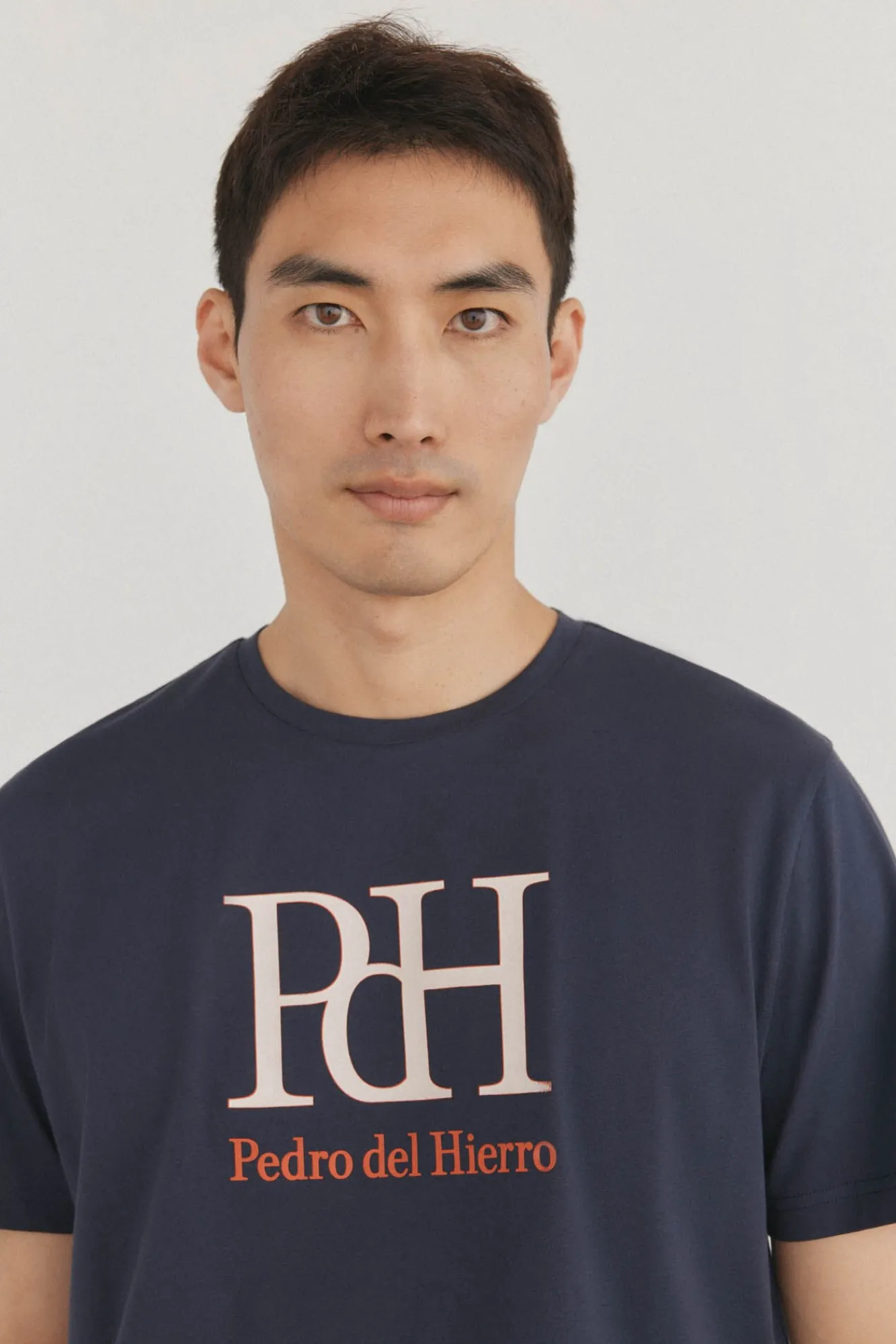 Pedro del Hierro T-Shirts-T-shirt com logotipo Azul