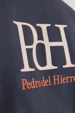 Pedro del Hierro T-Shirts-T-shirt com logotipo Azul