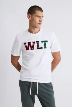 Williot T-Shirts-T-shirt com o logo da WLT Branco