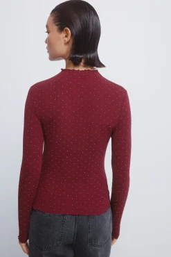 Springfield T-Shirts-T-shirt com strass vermelho