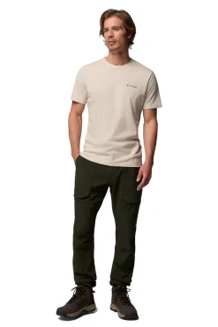 Columbia T-Shirts-T-shirt de algodão orgânico bege