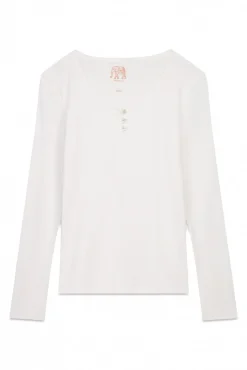 Women'secret T-Shirts-T-shirt de algodão tipo padeiro branco