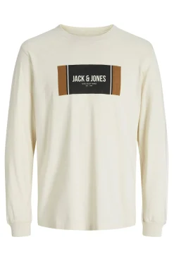 Jack & Jones T-Shirts-T-shirt de corte regular bege