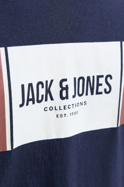 Jack & Jones T-Shirts-T-shirt de corte regular azul