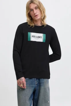 Jack & Jones T-Shirts-T-shirt de corte regular preto