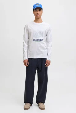 Jack & Jones T-Shirts-T-shirt de corte regular branco