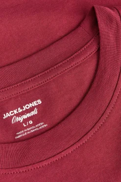 Jack & Jones T-Shirts-T-shirt de corte regular vermelho