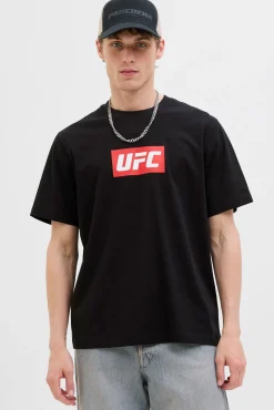 Jack & Jones T-Shirts-T-shirt de corte regular preto