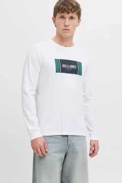 Jack & Jones T-Shirts-T-shirt de corte regular branco