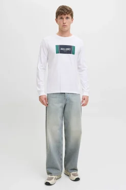 Jack & Jones T-Shirts-T-shirt de corte regular branco