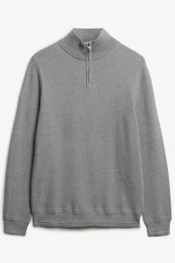 Superdry Camisolas-T-shirt de gola redonda cinzento