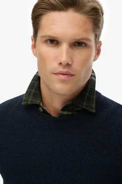 Superdry Camisolas-T-shirt de gola redonda azul