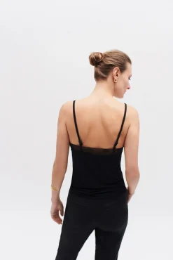 Caroll T-Shirts-T-shirt de lingerie Preto