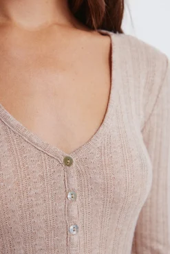 Springfield T-Shirts-T-shirt de malha com corte Baker cru