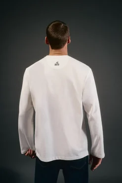 OOTO T-Shirts-T-shirt de manga comprida Branco