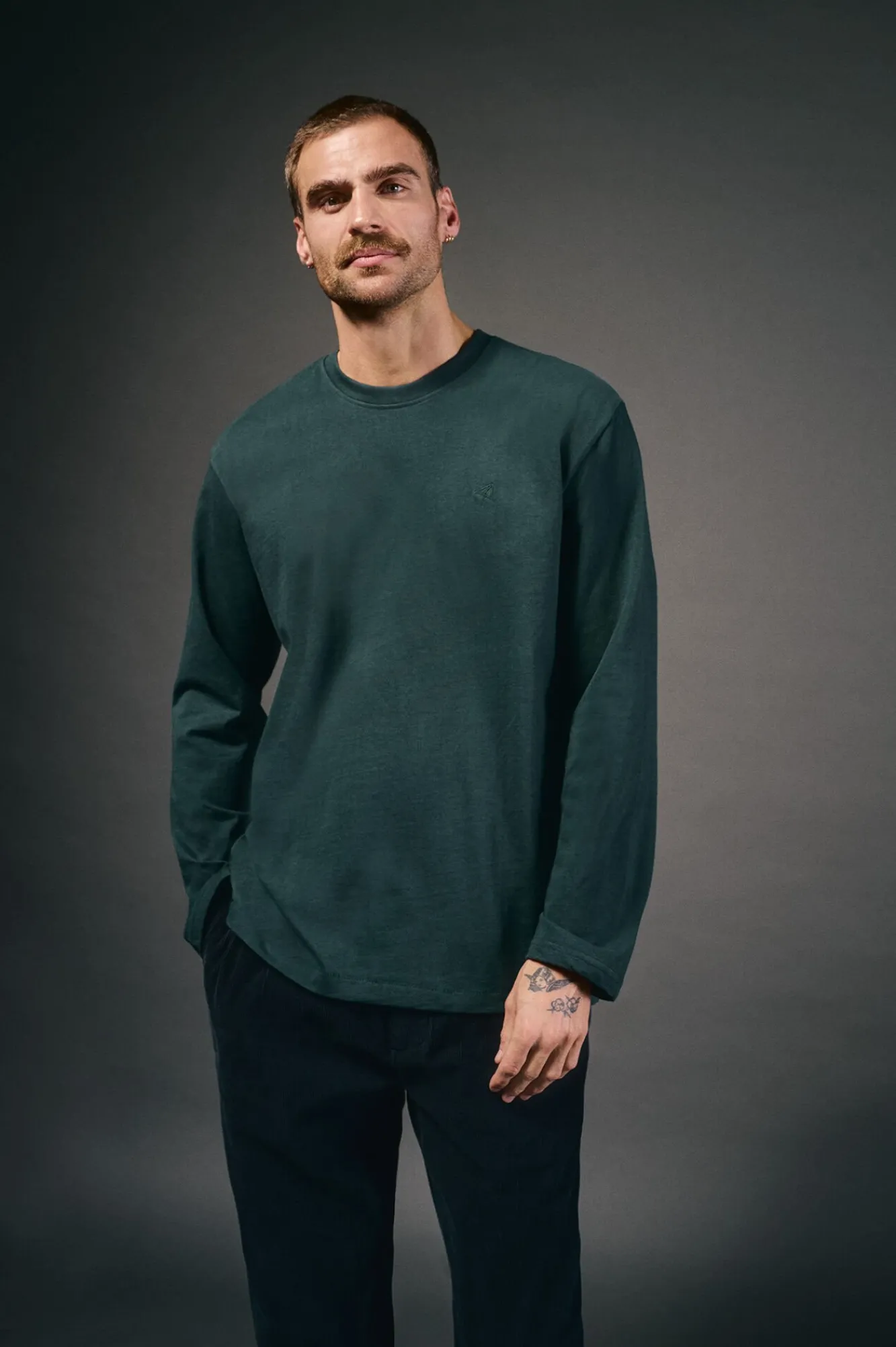 OOTO T-Shirts-T-shirt de manga comprida Verde