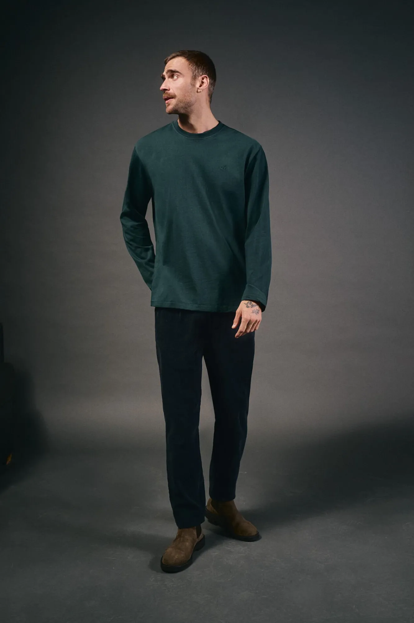 OOTO T-Shirts-T-shirt de manga comprida Verde