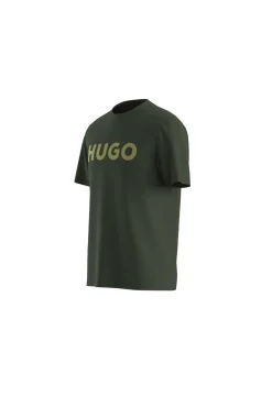HUGO T-Shirts-T-shirt de manga curta Verde