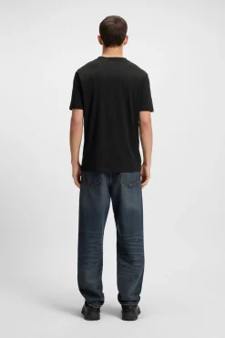 HUGO T-Shirts-T-shirt de manga curta Preto