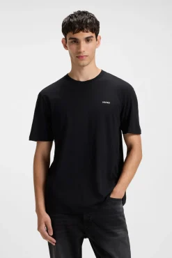 HUGO T-Shirts-T-shirt de manga curta Preto