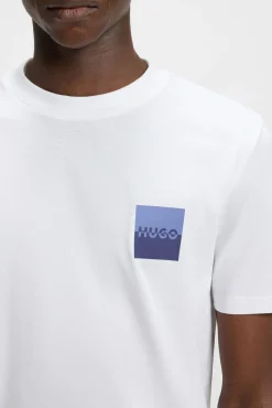 HUGO T-Shirts-T-shirt de manga curta Branco