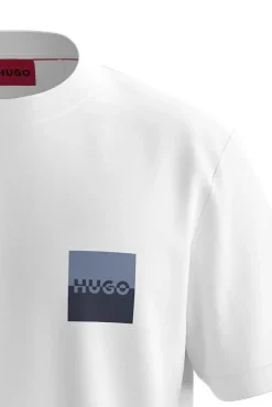 HUGO T-Shirts-T-shirt de manga curta Branco