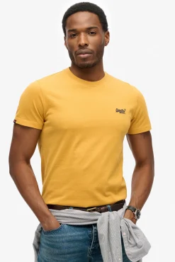 Superdry T-Shirts-T-shirt de manga curta amarelo