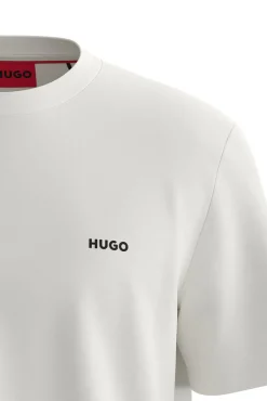 HUGO T-Shirts-T-shirt de manga curta Branco