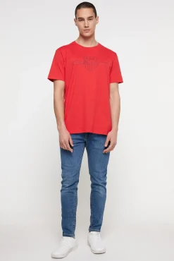 Gant T-Shirts-T-shirt de manga curta Vermelho