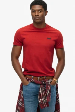Superdry T-Shirts-T-shirt de manga curta vermelho