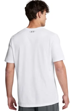 Under Armour T-Shirts-T-shirt de manga curta de homem branco