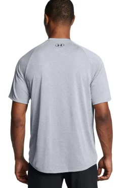 Under Armour T-Shirts-T-shirt de manga curta de homem cinzento