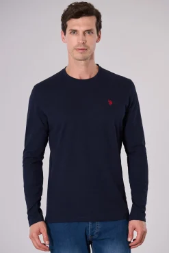 Us Polo T-Shirts-T-shirt de manga manga Will Azul