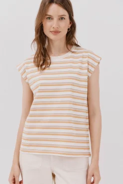 Cortefiel T-Shirts-T-shirt decote em bico Multicolorido