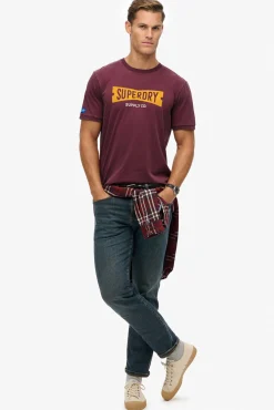 Superdry T-Shirts-T-shirt decote redondo estampado