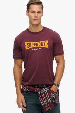 Superdry T-Shirts-T-shirt decote redondo estampado